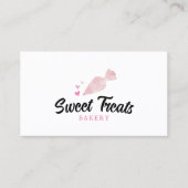 Bakkerijkgebak Dekkaftapper Pipet Heart Logo Visitekaartje (Voorkant)