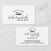 Bakkerijkgebak Schoven, rolpen en whiskyschroeven Visitekaartje (Voorkant / Achterkant)