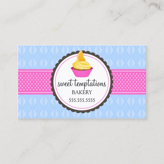 Bakkerijknollen Blauw en Roze Visitekaartje (Voorkant)