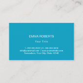 Bakkerijknollen Sweet Trees Confetti Turquoise Visitekaartje (Achterkant)