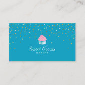 Bakkerijknollen Sweet Trees Confetti Turquoise Visitekaartje (Voorkant)