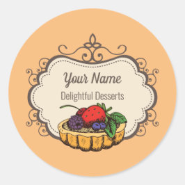 bakkerijkoek ronde sticker