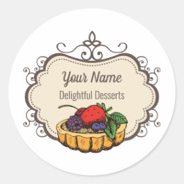 bakkerijkoek ronde sticker