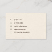  bakkerijkoek visitekaartje (Achterkant)