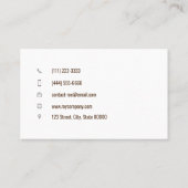 bakkerijkoek visitekaartje (Achterkant)