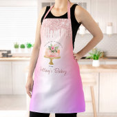 Bakkerijkoekjes bleekroze druppelaar regenboogombr schort