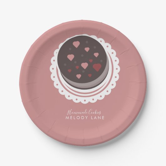 Bakkerijkoekjes, Homemade Goods Biscuits Papieren Bordje (Voorkant)