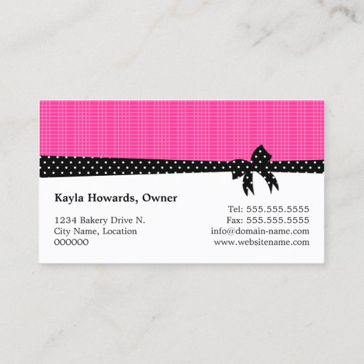 Bakkerijkoekjes Poppen Visitekaartje (Achterkant)