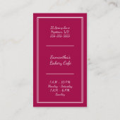 Bakkerijkoffie Visitekaartje (Achterkant)