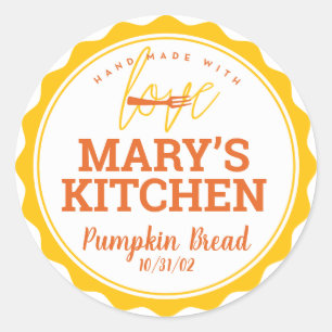 Bakkerijlabels + Jouw naam Ronde Sticker