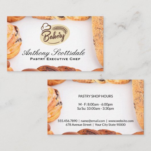 Bakkerijlogo | Gebak Visitekaartje (Voorkant / Achterkant)