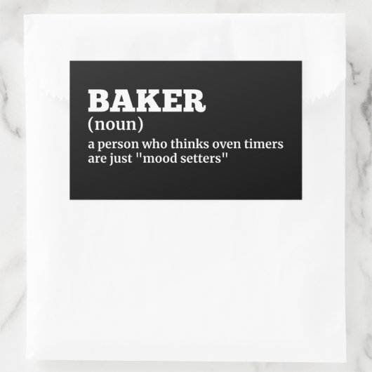 Bakkerijmedewerker Funny Definition Sticker (Tas)