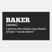 Bakkerijmedewerker Funny Definition Sticker (Voorkant)