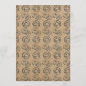 bakkerijmodel voor schotel- en schoenenpapierdonut programmakaart (Achterkant)