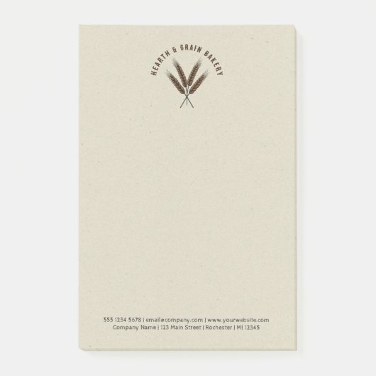 Bakkerijnotitieblok Post-it® Notes (Voorkant)