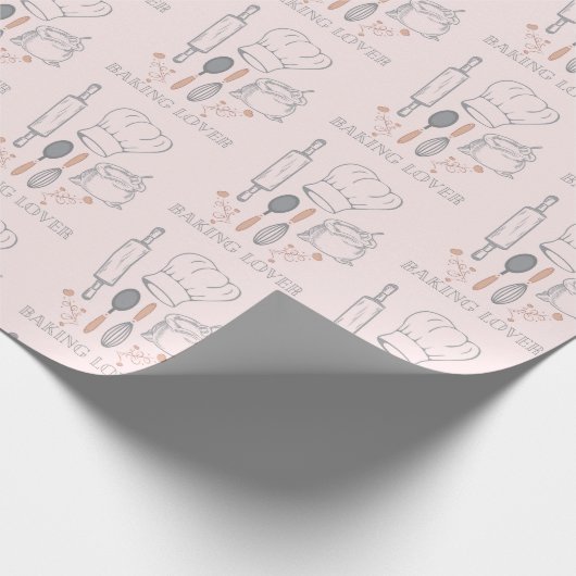 bakkerijpatroon cadeaupapier (Hoek)