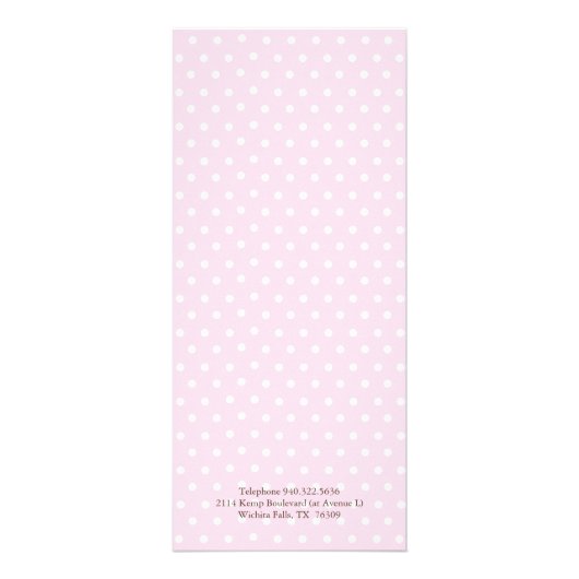 Bakkerijprijslijst Reclamekaart (Achterkant)