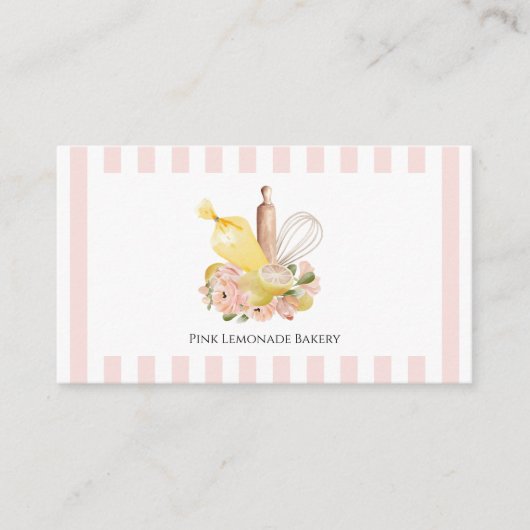 Bakkerijproducten Bouquet Visitekaartje (Voorkant)