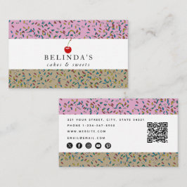 Bakkerijproducten en zoetwaren QR-code Sociale med Visitekaartje