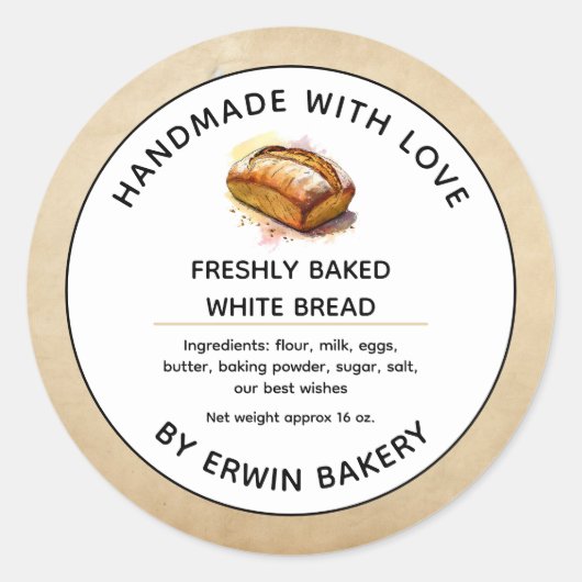 Bakkerijproducten Gebakken brood van Brood Label (Voorkant)