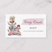 Bakkerijproducten, koekjes, donkere huid visitekaartje (Voorkant)