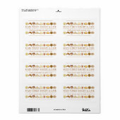 Bakkerijproducten Kroisant Donut Muffin Pastries Etiket (Full Sheet)