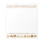 Bakkerijproducten Kroisant Donut Muffin Pastries Notitieblok (Voorkant)