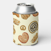 Bakkerijproducten: naadloos patroon. blikjeskoeler (Blikje Achterkant)