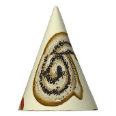 Bakkerijproducten:  naadloos patroon. feesthoedjes (Rechts)