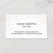 Bakkerijproducten Roos Goud perskoek Moderne Confe Visitekaartje (Achterkant)