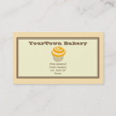 Bakkerijproducten — Sinaasappel- en chocoladekoekj Visitekaartje (Achterkant)