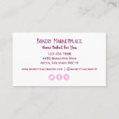 Bakkerijproducten Social Media Visitekaartje (Achterkant)