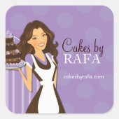 Bakkerijproducten Vierkante Sticker (Voorkant)