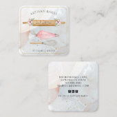 Bakkerijproducten Vierkante Visitekaartje (Voorkant / Achterkant)