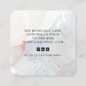 Bakkerijproducten Vierkante Visitekaartje (Achterkant)