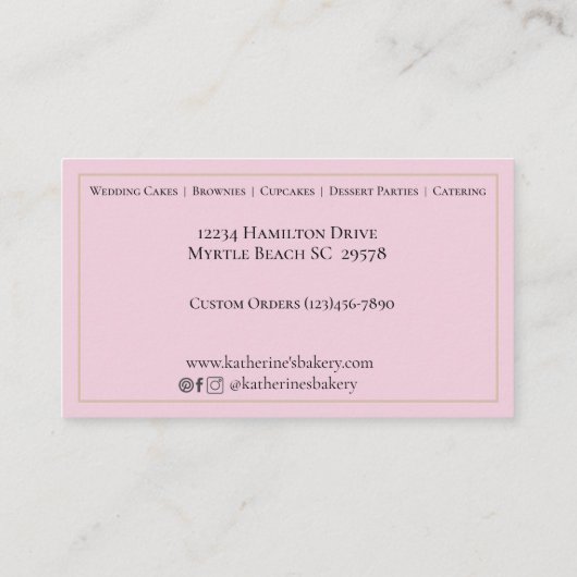 Bakkerijraam Visitekaartje (Achterkant)