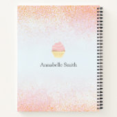 Bakkerijrecepten | Pink Glitter Storefront | Notitieboek (Achterkant)