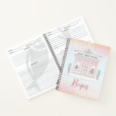 Bakkerijrecepten | Pink Glitter Storefront | Notitieboek (Binnen)