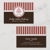 Bakkerijroze en tapijtschelp Visitekaartje (Voorkant / Achterkant)