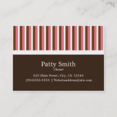 Bakkerijroze en tapijtschelp Visitekaartje (Achterkant)