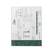 Bakkerijtaart Bestelling Van Kleine Bedrijf Leveri Notitieblok (Linkerzijde)