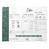 Bakkerijtaart Bestelling Van Kleine Bedrijf Leveri Notitieblok (Voorkant)