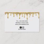 Bakkerijtaart Cupcake Dessert Rustiek hout Visitekaartje (Achterkant)