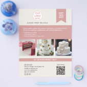 Bakkerijtaart Custom Logo Business Flyer (Enkel)