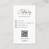 Bakkerijtaart Custom Monogram Logo Visitekaartje (Achterkant)