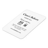 Bakkerijtaart en ingrediënten gemaakt met liefde q magneet (Linkerzijde)