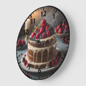 Bakkerijtaart gebakken goederen foodie grote klok (Hoek)