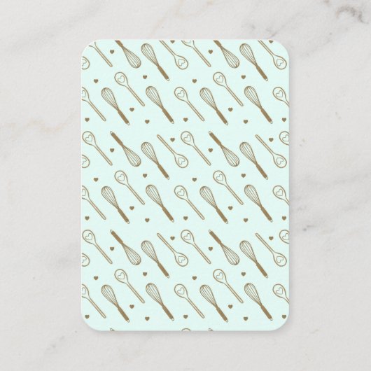 Bakkerijtaart Logo Bedankt voor uw aankoop Informatiekaartje (Achterkant)