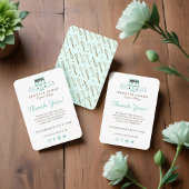 Bakkerijtaart Logo Bedankt voor uw aankoop Informatiekaartje