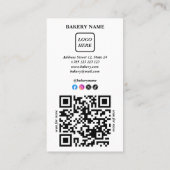 Bakkerijtaarten QR Code Loyalty Kaart (Achterkant)